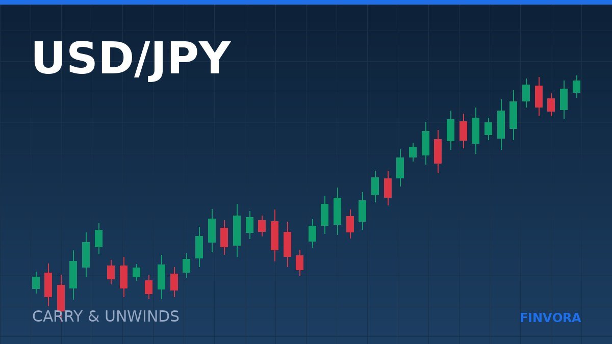 USD/JPY: the carry trade explained properly, and why it unwinds so violently